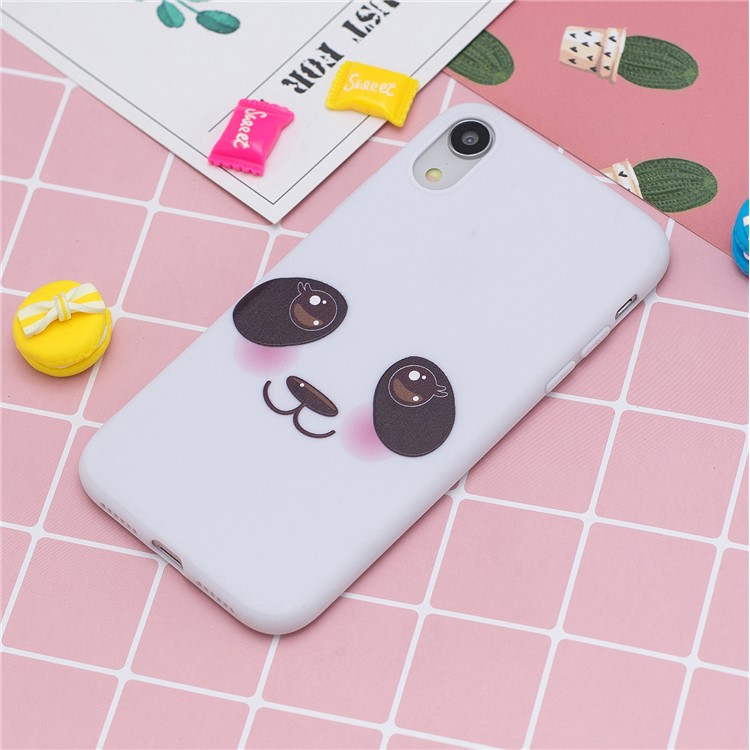 Pattern Printing TPU Cellphone Cover with Silicone Strap for iPhone XR 6.1 inch - Cute Animal-6