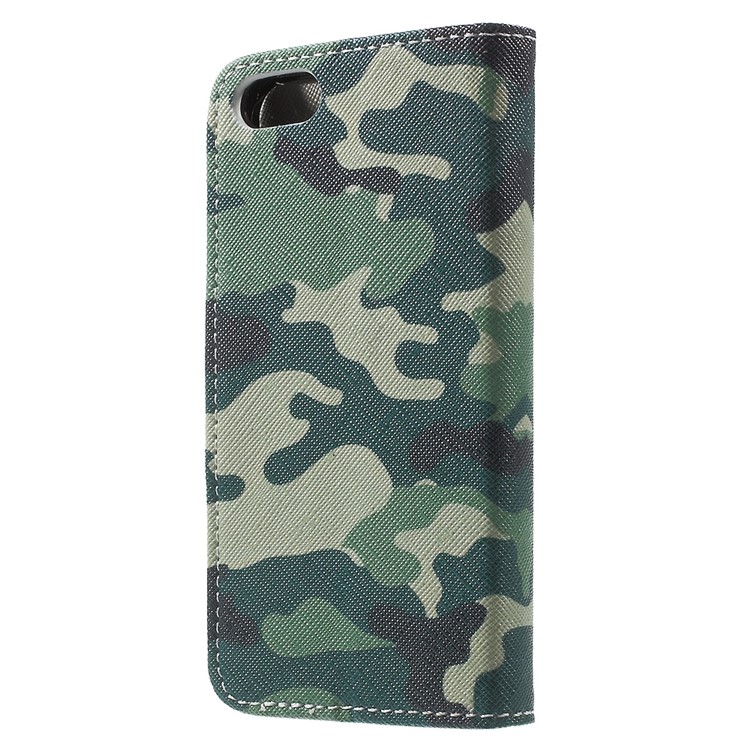 Portemonnaie Stand Ledertasche Für IPhone Se / 5s / 5 - Tarnmuster-2