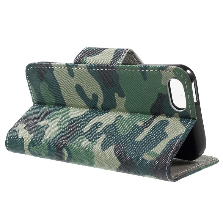 Portemonnaie Stand Ledertasche Für IPhone Se / 5s / 5 - Tarnmuster-3