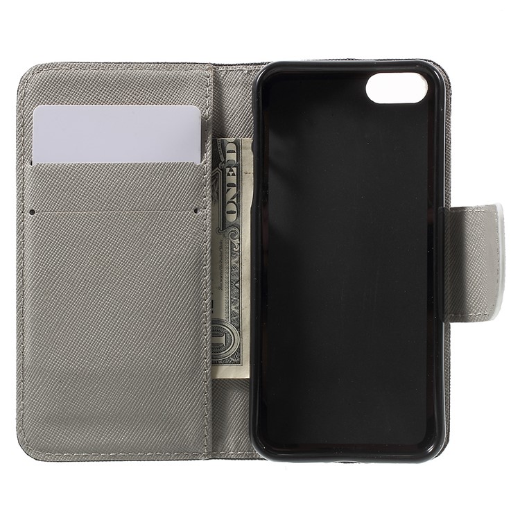 Portemonnaie Stand Ledertasche Für IPhone Se / 5s / 5 - Tarnmuster-4