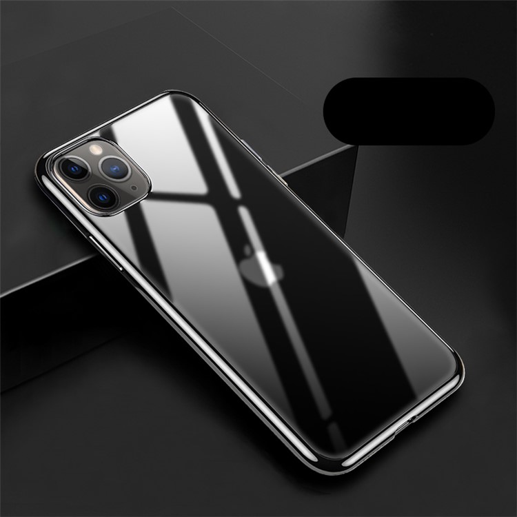 SULADA Ultradünne Galvanik Kanten Mikro Matt Weicher TPU Fall Für Iphone 11 Pro 5,8 Zoll - Schwarz-2