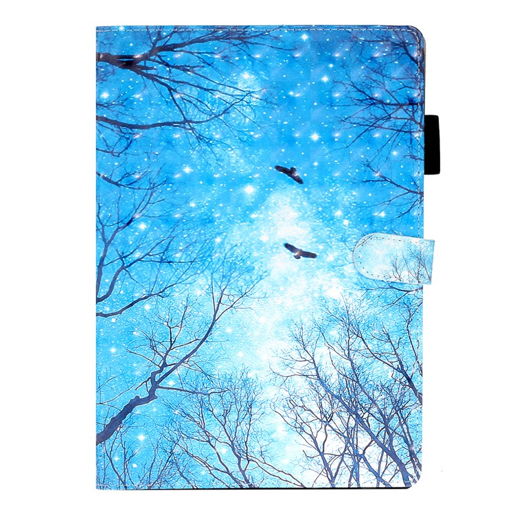 Light Spot Decor Pattern Printing Leather Cover for iPad mini (2019) 7.9 inch/4/3/2/1 - Winter Forest-1