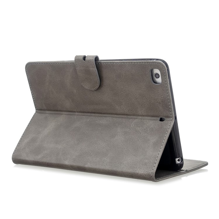 Auto Wake Sleep Stand Smart Leather Tablet Cover Casing for Apple iPad mini 1/2/3/4/(2019) 7.9 inch - Grey-4