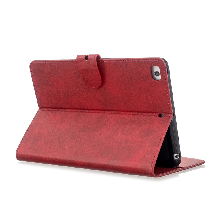 Auto Wake Sleep Stand Smart Leather Tablet Cover Casing for Apple iPad mini 1/2/3/4/(2019) 7.9 inch - Red-4
