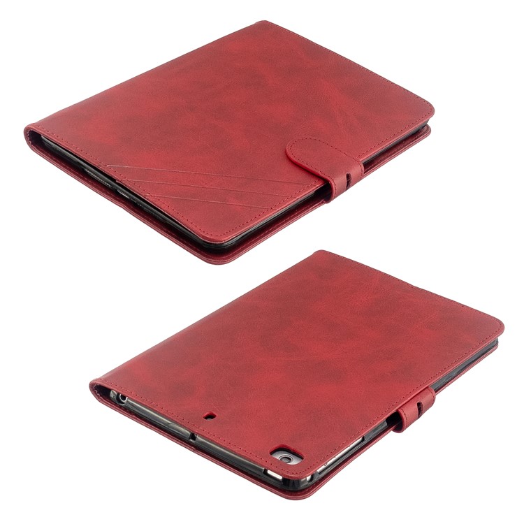 Auto Wake Sleep Stand Smart Leather Tablet Cover Casing for Apple iPad mini 1/2/3/4/(2019) 7.9 inch - Red-8