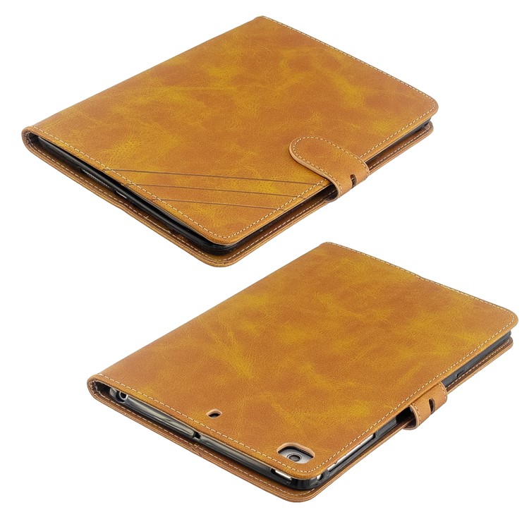 Auto Wake Sleep Stand Smart Leather Tablet Cover Casing for Apple iPad mini 1/2/3/4/(2019) 7.9 inch - Yellow-8