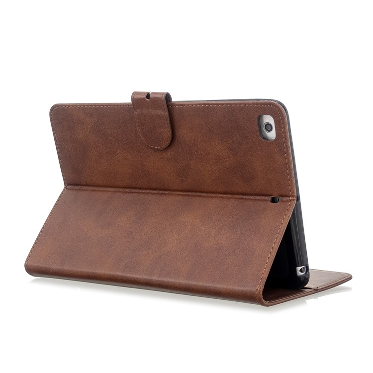 Auto Wake Sleep Stand Smart Leather Tablet Cover Casing for Apple iPad mini 1/2/3/4/(2019) 7.9 inch - Brown-4