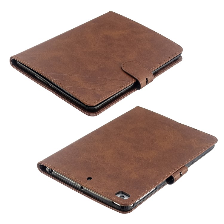 Auto Wake Sleep Stand Smart Leather Tablet Cover Casing for Apple iPad mini 1/2/3/4/(2019) 7.9 inch - Brown-8