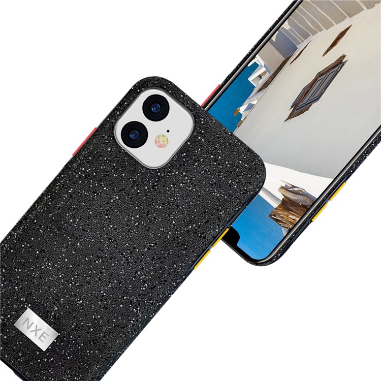 NXE Rhinestone Decoration PC Back Phone Case for iPhone 11 6.1 inch - Black-4