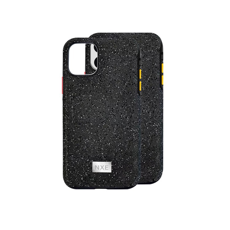 NXE Rhinestone Decoration PC Back Phone Case Shell for iPhone 11 Pro Max 6.5 inch - Black-3
