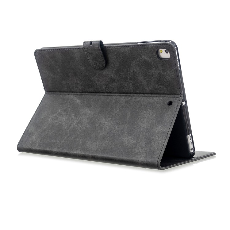 Auto Wake Sleep Leather Stand Tablet Cover for Apple iPad 9.7-inch (2018)/(2017) / iPad Pro 9.7 inch (2016)/ iPad Air/Air 2 - Black-4