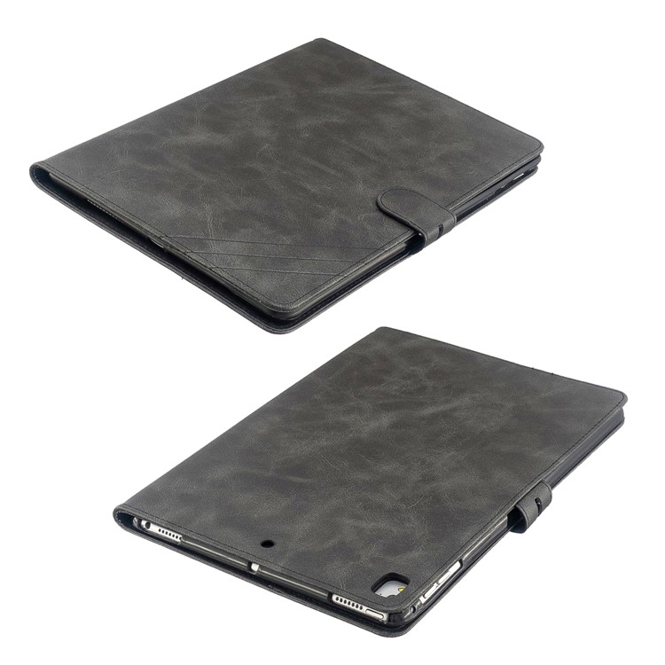 Auto Wake Sleep Leather Stand Tablet Cover for Apple iPad 9.7-inch (2018)/(2017) / iPad Pro 9.7 inch (2016)/ iPad Air/Air 2 - Black-8