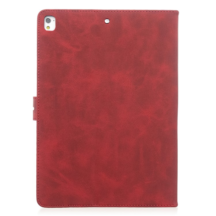 Auto Wake Sleep Leather Stand Tablet Cover for Apple iPad 9.7-inch (2018)/(2017) / iPad Pro 9.7 inch (2016)/ iPad Air/Air 2 - Red-3