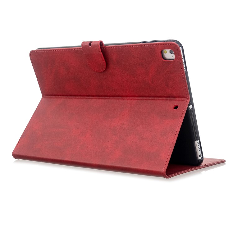 Auto Wake Sleep Leather Stand Tablet Cover for Apple iPad 9.7-inch (2018)/(2017) / iPad Pro 9.7 inch (2016)/ iPad Air/Air 2 - Red-4