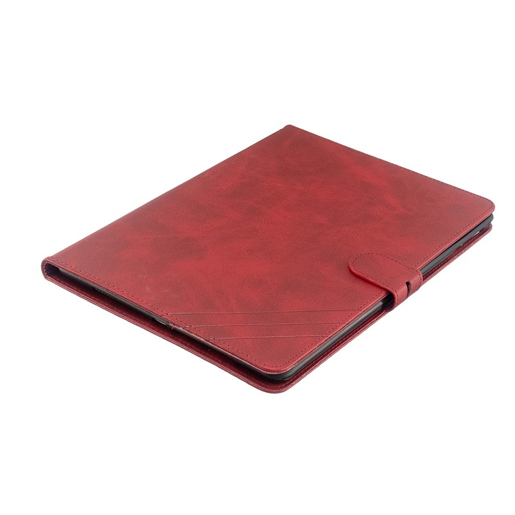 Auto Wake Sleep Leather Stand Tablet Cover for Apple iPad 9.7-inch (2018)/(2017) / iPad Pro 9.7 inch (2016)/ iPad Air/Air 2 - Red-6