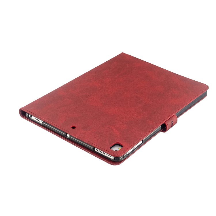 Auto Wake Sleep Leather Stand Tablet Cover for Apple iPad 9.7-inch (2018)/(2017) / iPad Pro 9.7 inch (2016)/ iPad Air/Air 2 - Red-7
