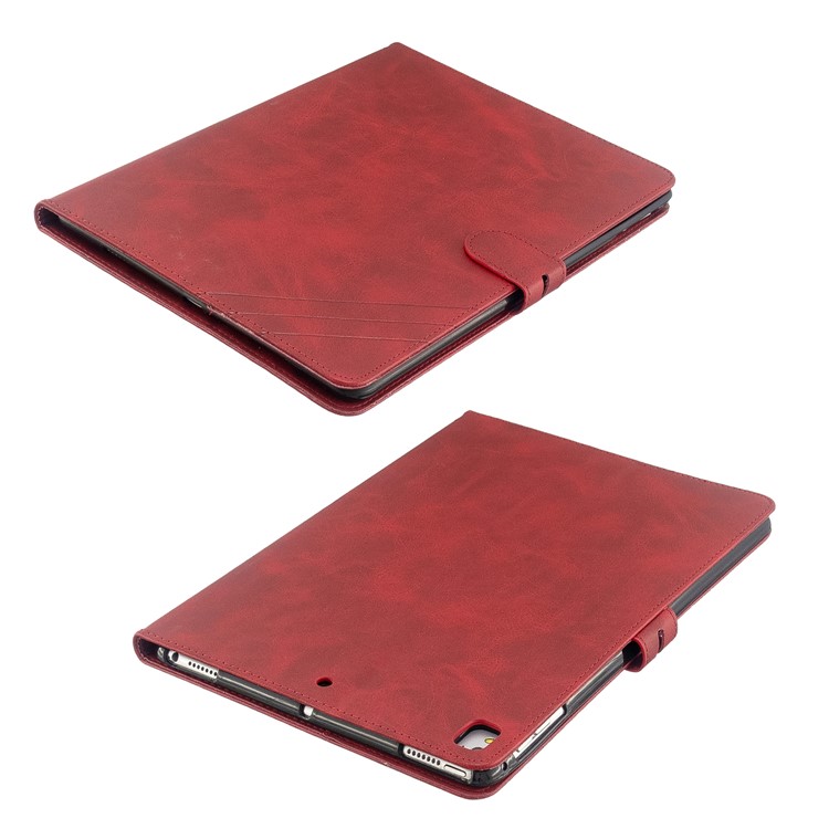 Auto Wake Sleep Leather Stand Tablet Cover for Apple iPad 9.7-inch (2018)/(2017) / iPad Pro 9.7 inch (2016)/ iPad Air/Air 2 - Red-8