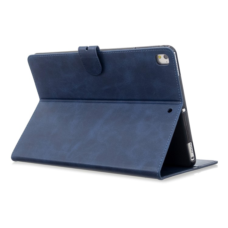 Auto Wake Sleep Leather Stand Tablet Cover for Apple iPad 9.7-inch (2018)/(2017) / iPad Pro 9.7 inch (2016)/ iPad Air/Air 2 - Blue-4