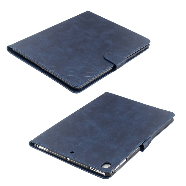 Auto Wake Sleep Leather Stand Tablet Cover for Apple iPad 9.7-inch (2018)/(2017) / iPad Pro 9.7 inch (2016)/ iPad Air/Air 2 - Blue-8