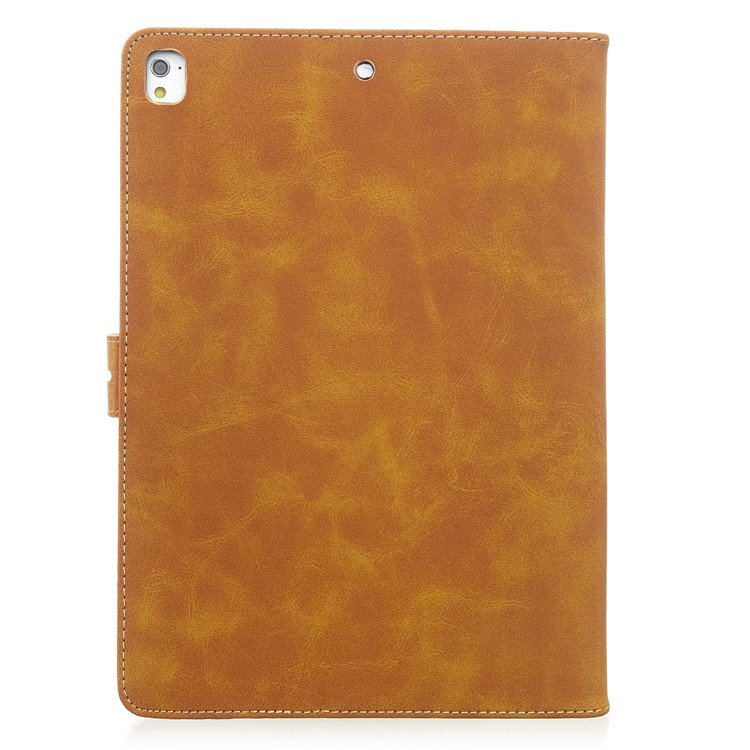 Auto Wake Sleep Leather Stand Tablet Cover for Apple iPad 9.7-inch (2018)/(2017) / iPad Pro 9.7 inch (2016)/ iPad Air/Air 2 - Yellow-3