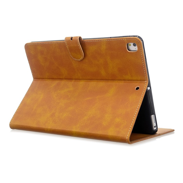 Auto Wake Sleep Leather Stand Tablet Cover for Apple iPad 9.7-inch (2018)/(2017) / iPad Pro 9.7 inch (2016)/ iPad Air/Air 2 - Yellow-4