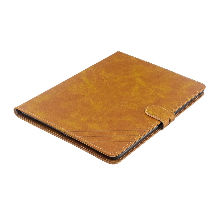 Auto Wake Sleep Leather Stand Tablet Cover for Apple iPad 9.7-inch (2018)/(2017) / iPad Pro 9.7 inch (2016)/ iPad Air/Air 2 - Yellow-6