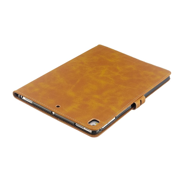Auto Wake Sleep Leather Stand Tablet Cover for Apple iPad 9.7-inch (2018)/(2017) / iPad Pro 9.7 inch (2016)/ iPad Air/Air 2 - Yellow-7