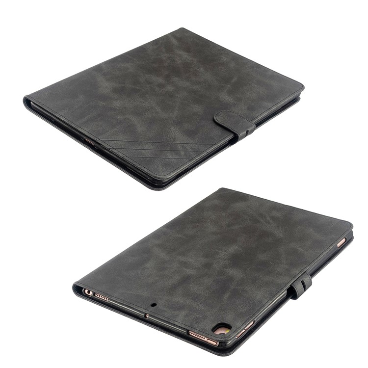 El Caso De Cuero Del Sueño De La Tableta Soporte Estela De Auto Para Ipad 10.2 (2019) / Ipad Aire 10.5 Pulgadas (2019) / Ipad Pro De 10,5 Pulgadas (2017) - Negro-8