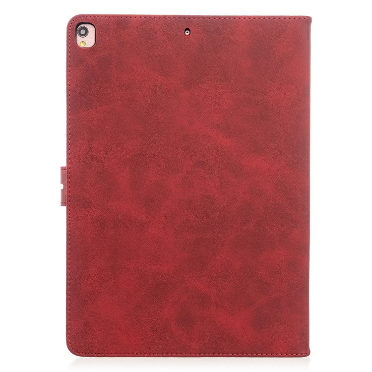 Auto Wake Sleep Leather Stand Tablet Case for iPad 10.2 (2019)/iPad Air 10.5 inch (2019)/iPad Pro 10.5-inch (2017) - Red-3