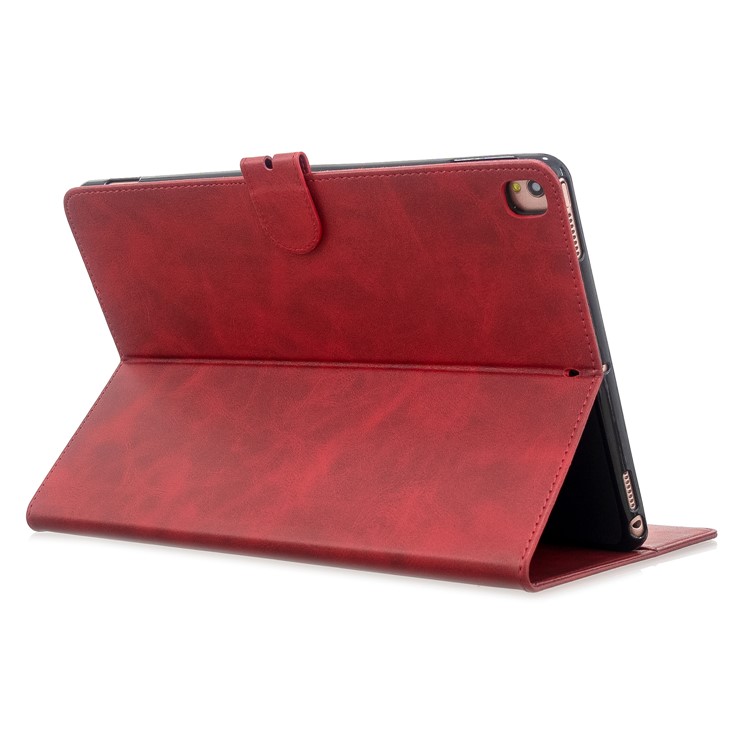 Auto Wake Sleep Leather Stand Tablet Case for iPad 10.2 (2019)/iPad Air 10.5 inch (2019)/iPad Pro 10.5-inch (2017) - Red-4