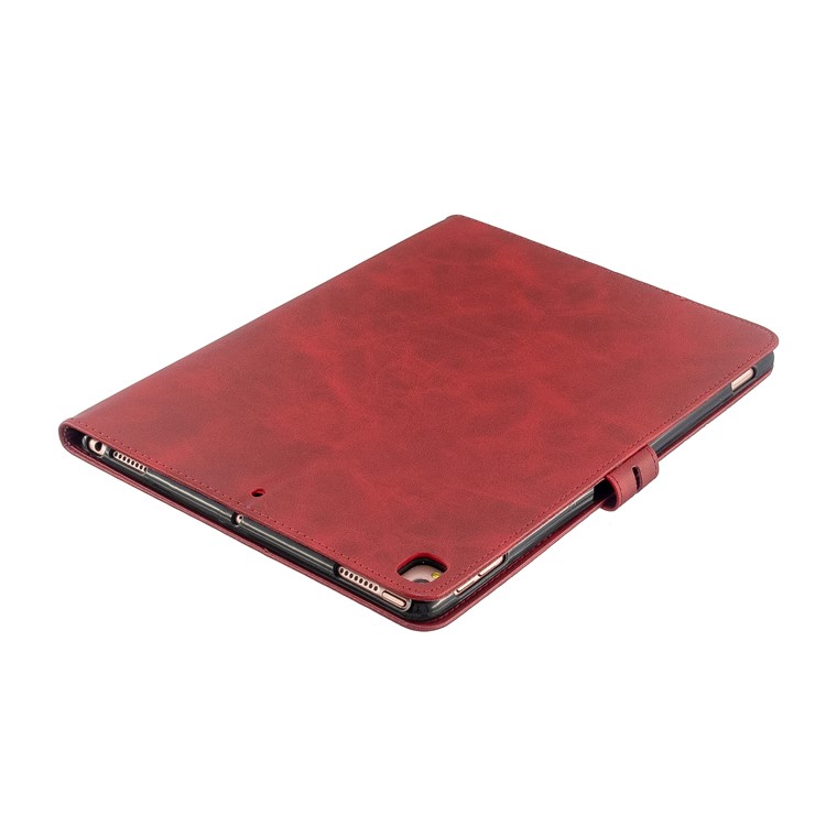 Auto Wake Sleep Leather Stand Tablet Case for iPad 10.2 (2019)/iPad Air 10.5 inch (2019)/iPad Pro 10.5-inch (2017) - Red-7