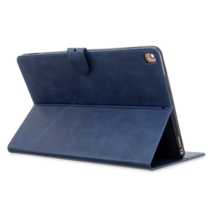 Auto Wake Sleep Leather Stand Tablet Case for iPad 10.2 (2019)/iPad Air 10.5 inch (2019)/iPad Pro 10.5-inch (2017) - Blue-4