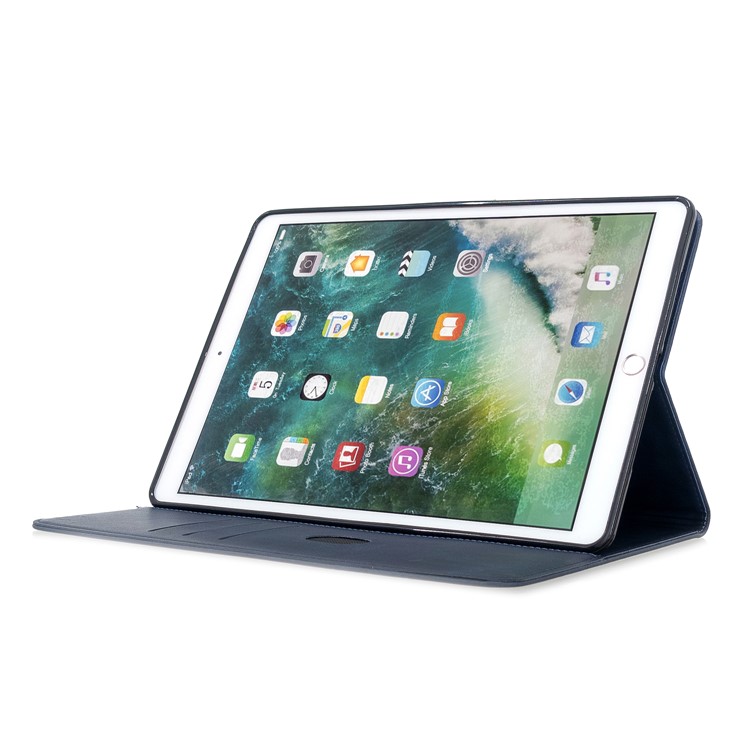 Auto Wake Sleep Leather Stand Tablet Case for iPad 10.2 (2019)/iPad Air 10.5 inch (2019)/iPad Pro 10.5-inch (2017) - Blue-5