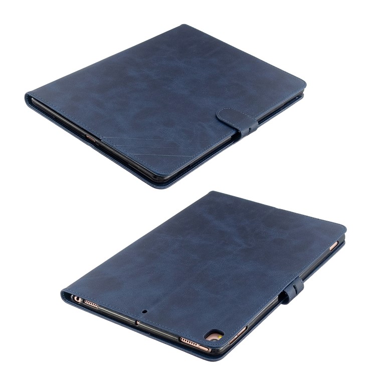 Auto Wake Sleep Leather Stand Tablet Case for iPad 10.2 (2019)/iPad Air 10.5 inch (2019)/iPad Pro 10.5-inch (2017) - Blue-8