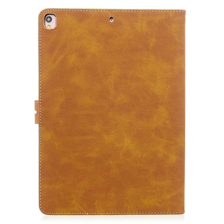 Auto Wake Sleep Leather Stand Tablet Case for iPad 10.2 (2019)/iPad Air 10.5 inch (2019)/iPad Pro 10.5-inch (2017) - Yellow-3