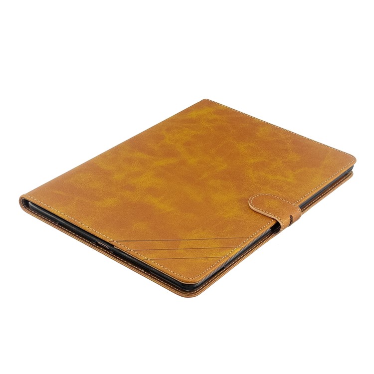 Auto Wake Sleep Leather Stand Tablet Case for iPad 10.2 (2019)/iPad Air 10.5 inch (2019)/iPad Pro 10.5-inch (2017) - Yellow-6