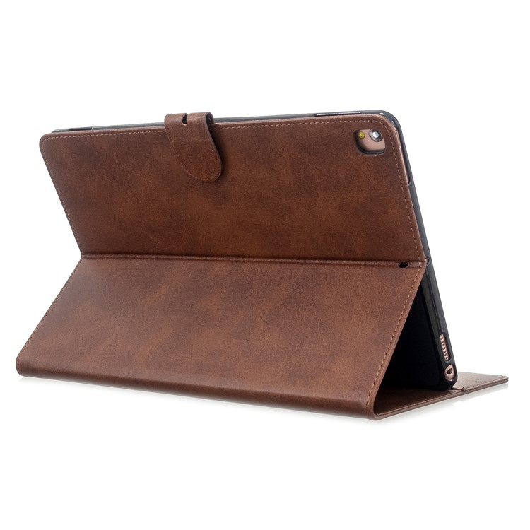 Auto Wake Sleep Leather Stand Tablet Case for iPad 10.2 (2019)/iPad Air 10.5 inch (2019)/iPad Pro 10.5-inch (2017) - Brown-4