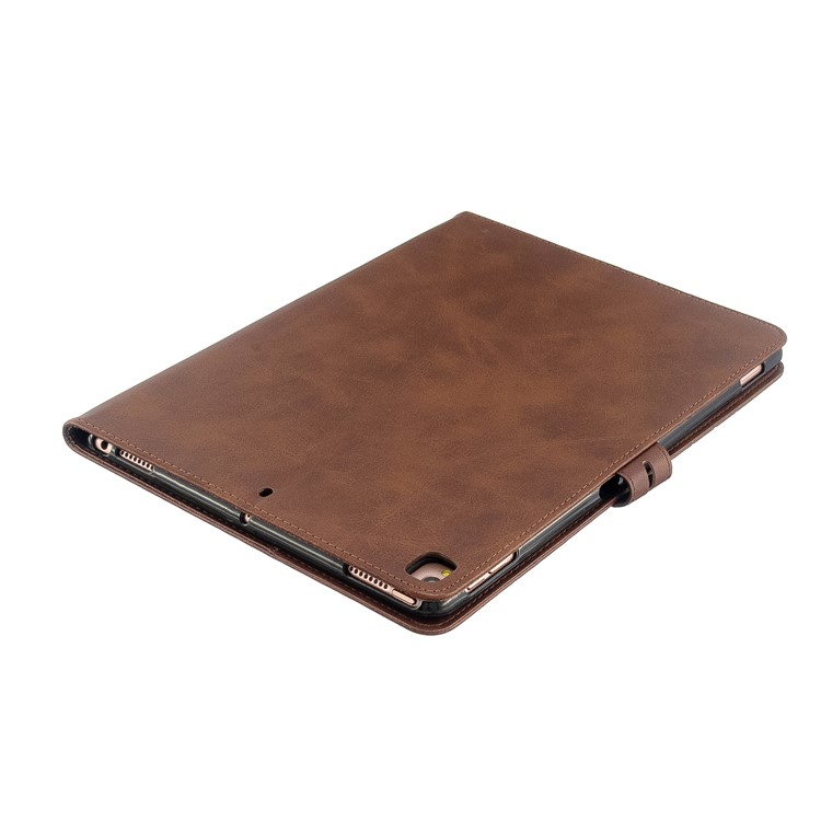 Auto Wake Sleep Leather Stand Tablet Case for iPad 10.2 (2019)/iPad Air 10.5 inch (2019)/iPad Pro 10.5-inch (2017) - Brown-7