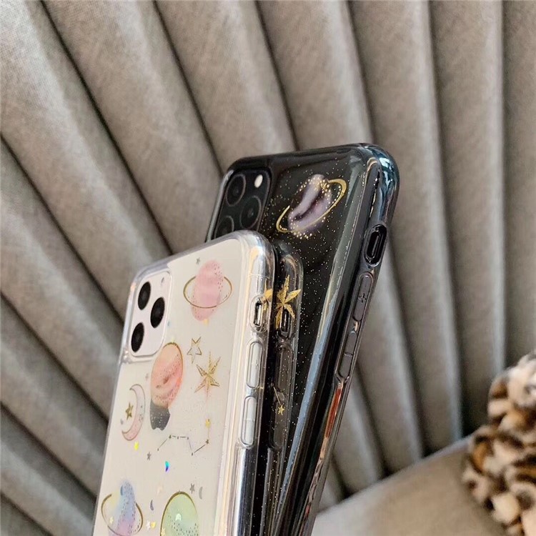 Planets Pattern Epoxy TPU Back Phone Case for iPhone 11 Pro 5.8 inch - Transparent-6