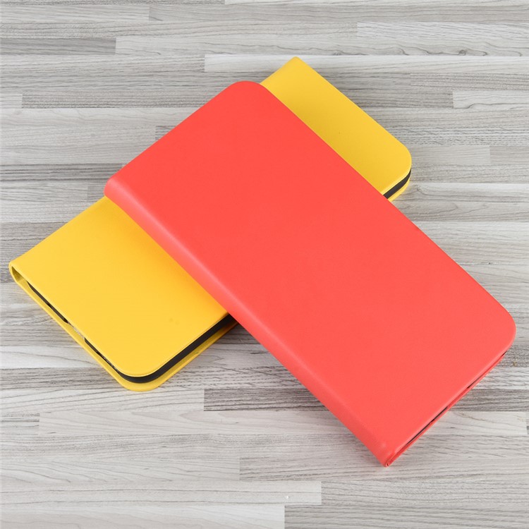 Ultra-thin RFID Blocking Anti Theft Card Slot Leather Case for Huawei Honor 20 Pro - Yellow-2