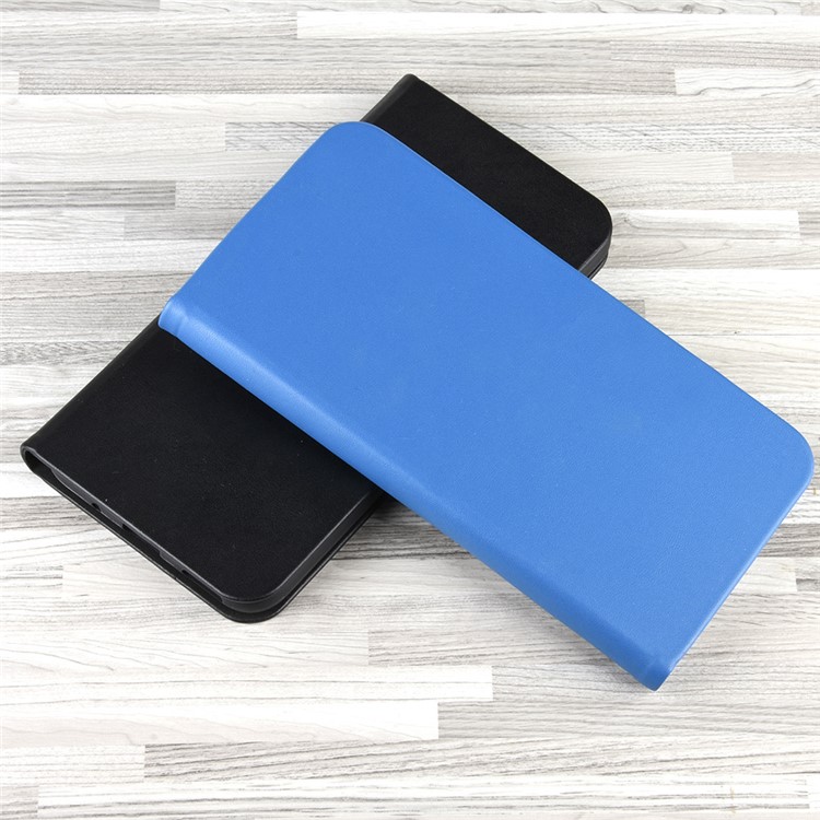 Ultra-thin RFID Blocking Anti Theft Card Slot Leather Case for Huawei Honor 20 Pro - Blue-2