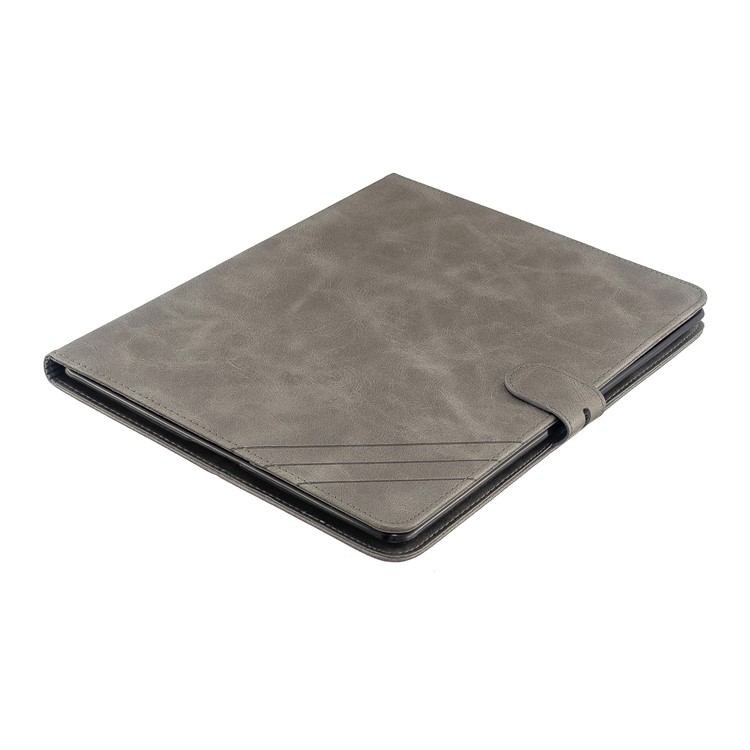 Auto Wake Sleep Stand Smart Leather Tablet Cover Casing for Apple iPad 2/3/4 - Grey-6