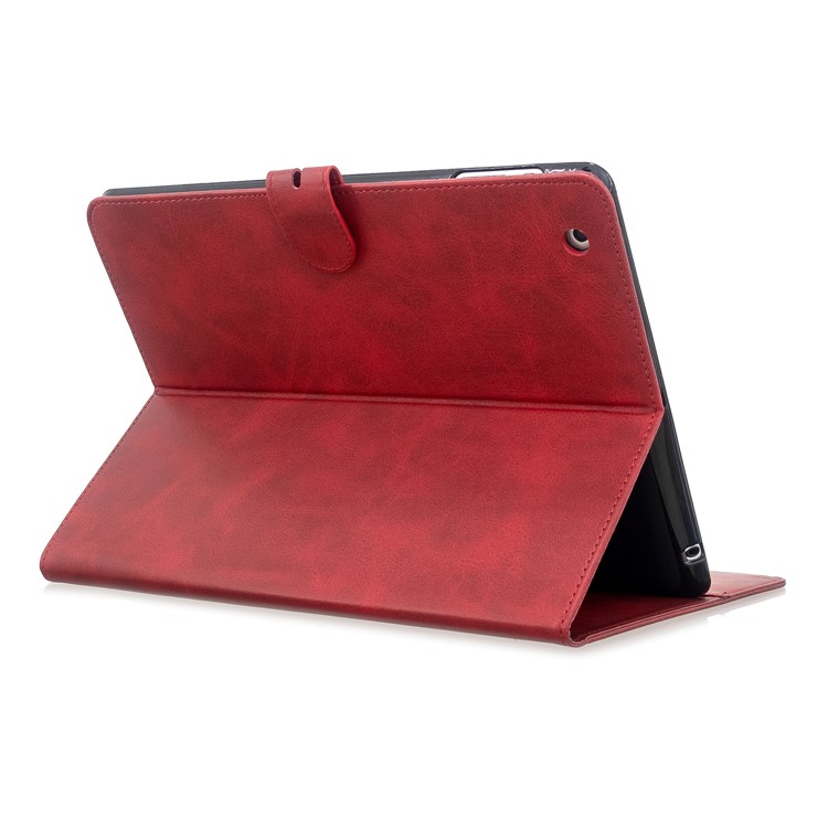 Auto Wake Sleep Stand Smart Leather Tablet Cover Casing for Apple iPad 2/3/4 - Red-4