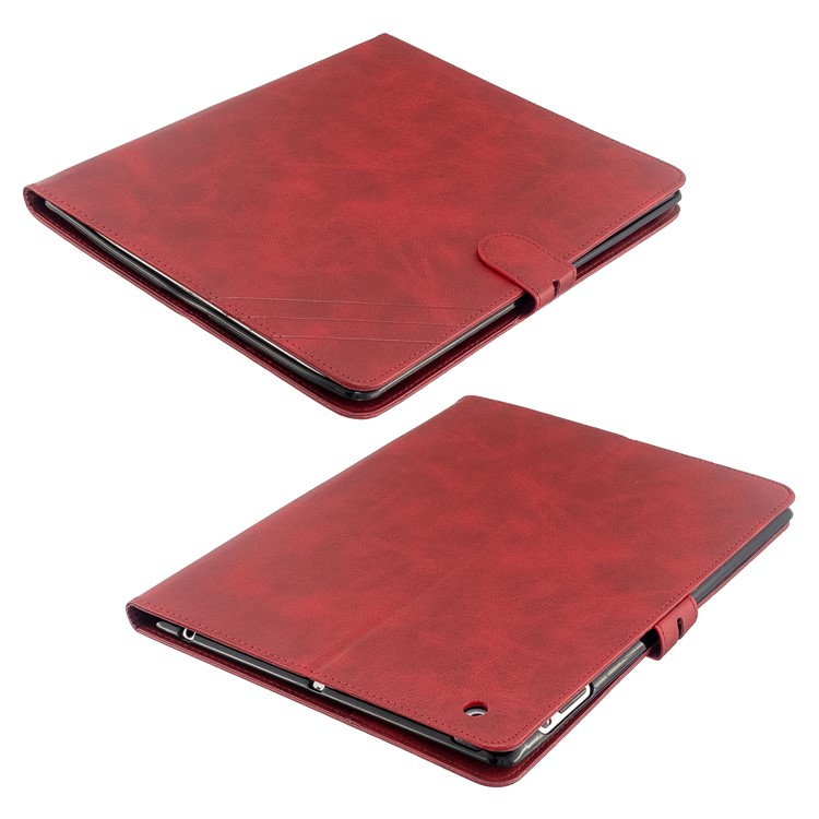 Auto Wake Sleep Stand Smart Leather Tablet Cover Casing for Apple iPad 2/3/4 - Red-8