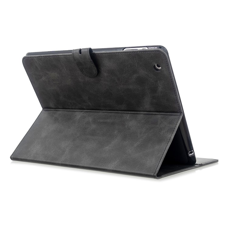 Auto Wake Sleep Stand Smart Leather Tablet Cover Casing for Apple iPad 2/3/4 - Black-4