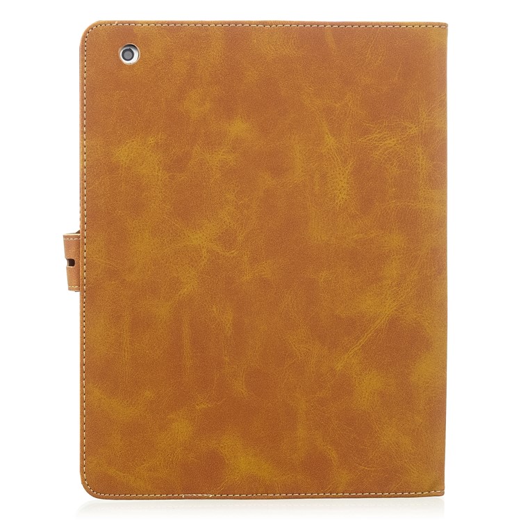 Auto Wake Sleep Stand Smart Leather Tablet Cover Casing for Apple iPad 2/3/4 - Yellow-3