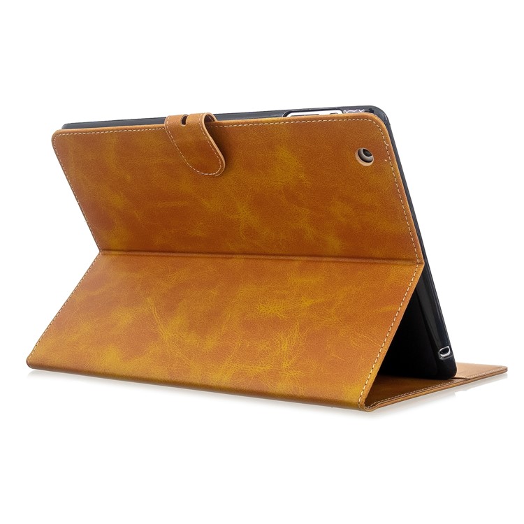 Auto Wake Sleep Stand Smart Leather Tablet Cover Casing for Apple iPad 2/3/4 - Yellow-4