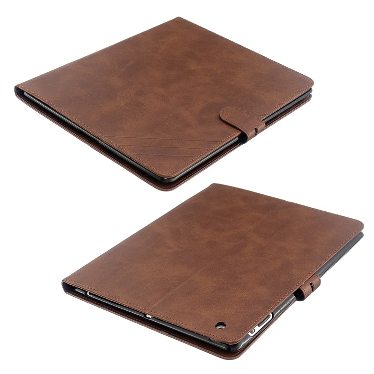 Auto Wake Sleep Stand Smart Leather Tablet Cover Casing for Apple iPad 2/3/4 - Brown-8