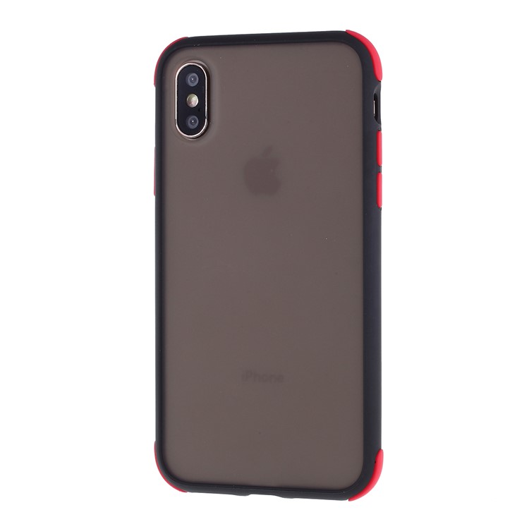 Matte Skin PC + TPU Hybrid Drop-proof Mobile Protective Case for iPhone XS/S 5.8 inch - Black-2