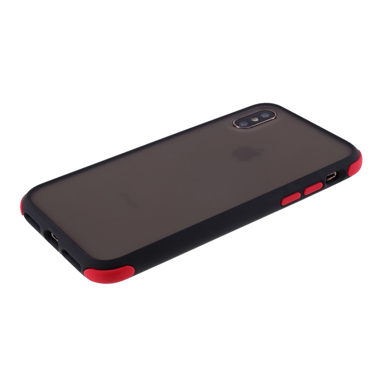 Matte Skin PC + TPU Hybrid Drop-proof Mobile Protective Case for iPhone XS/S 5.8 inch - Black-5